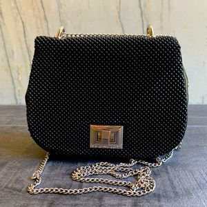 Whiting & Davis Black Evening Bag